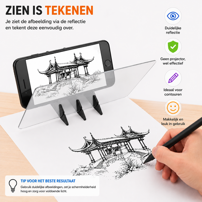 MirrorSketch™ — Teken elke afbeelding moeiteloos na