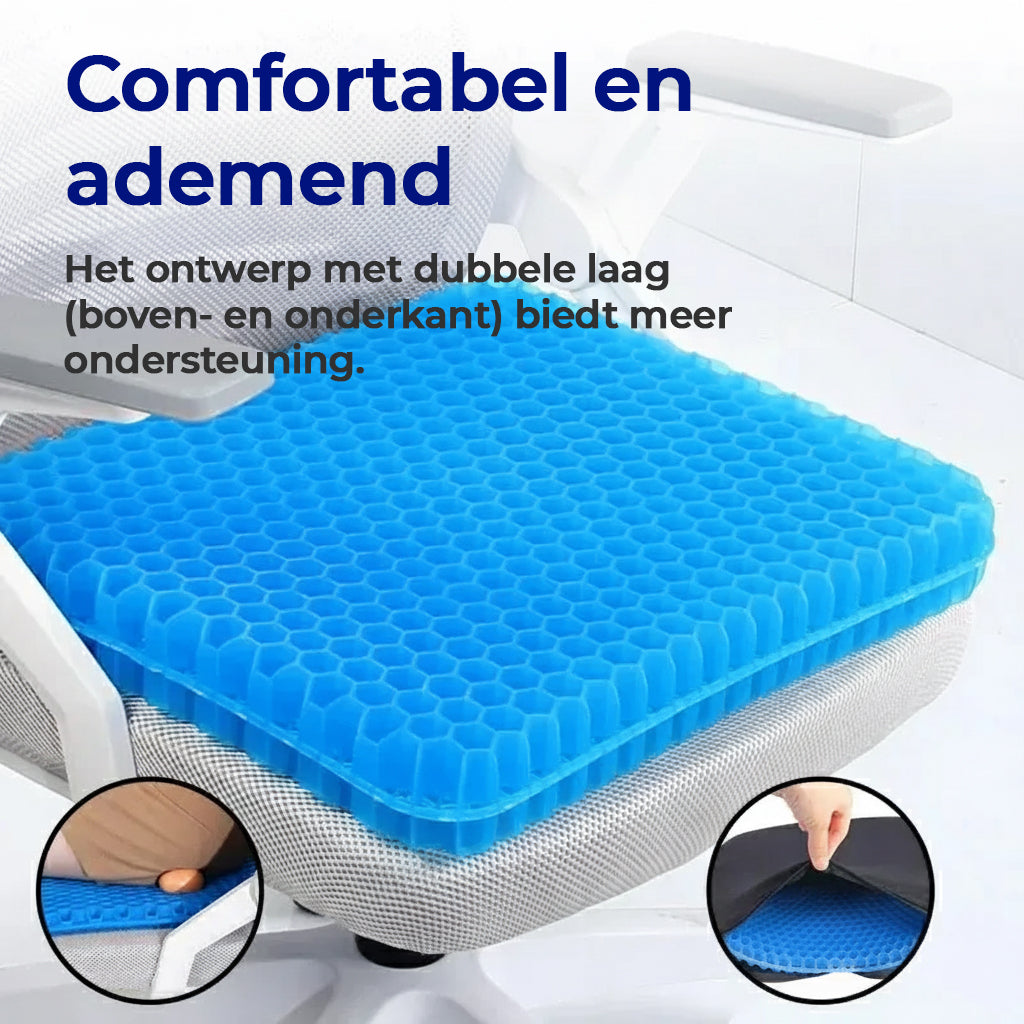 CloudSit Pro™ – Ultiem Comfort Gel Zitkussen voor Pijnvrij Zitten