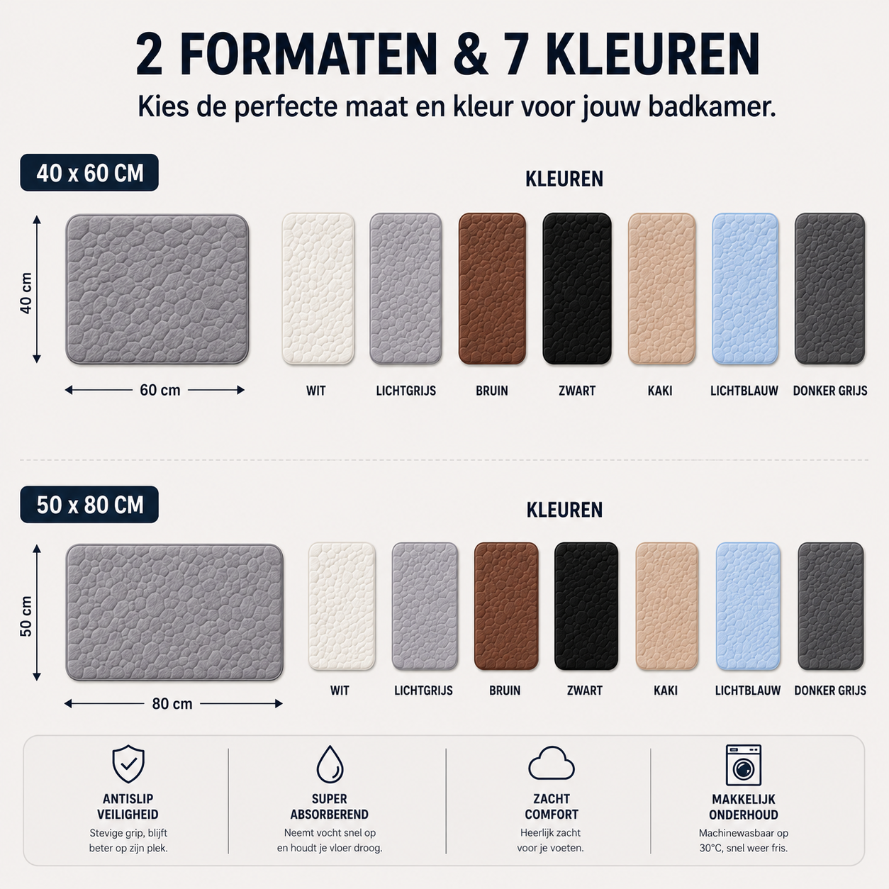 GripMat™ - Dé badkamermat voor meer grip na het douchen