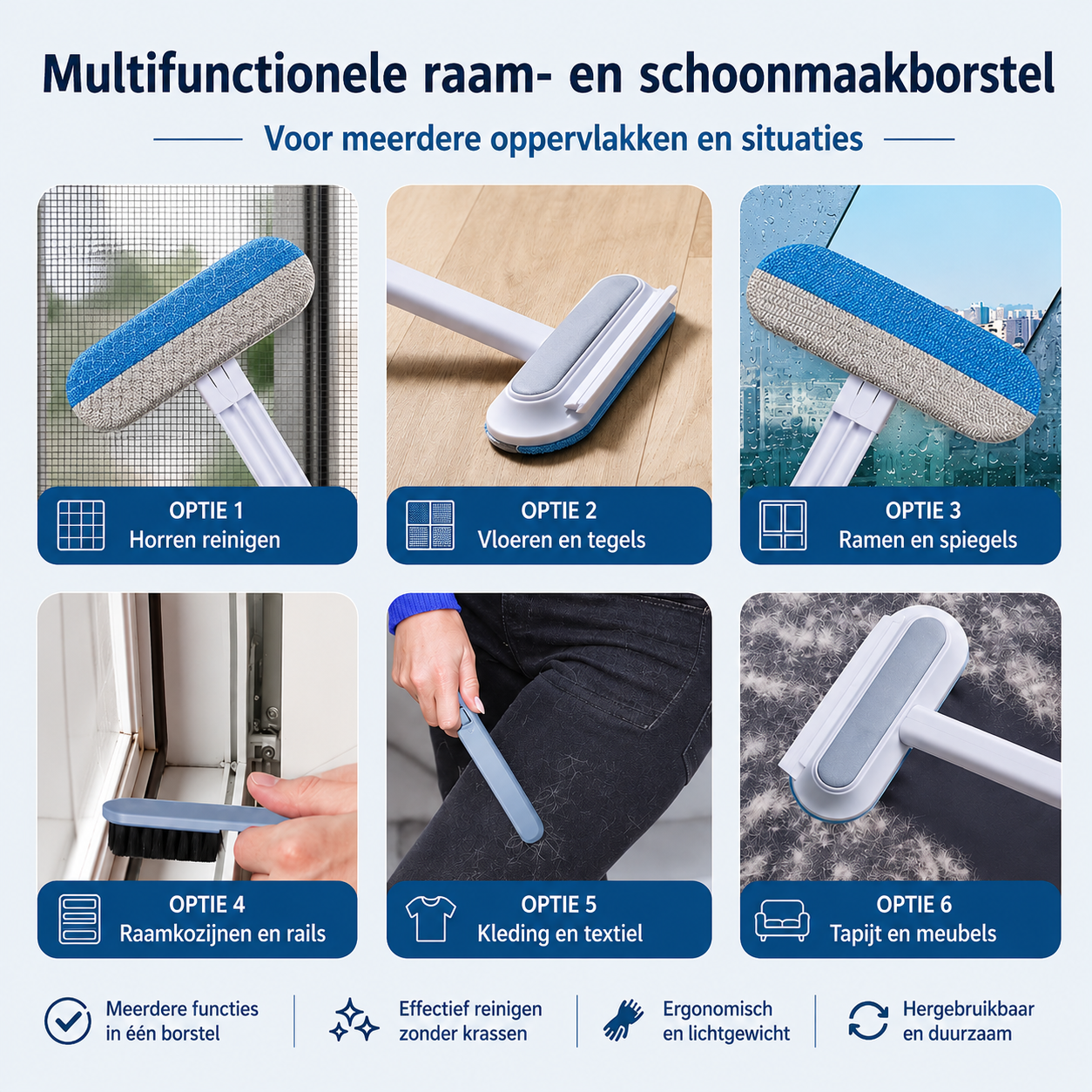 PetHairCatcher™ - 4-in-1 huishoudhulp voor onder meer huisdierharen