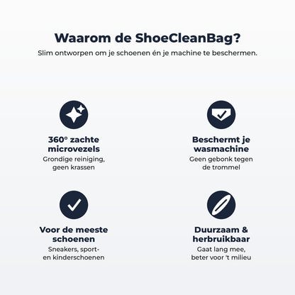 ShoeCleanBag™ – De oplossing voor je schoenen in de wasmachine