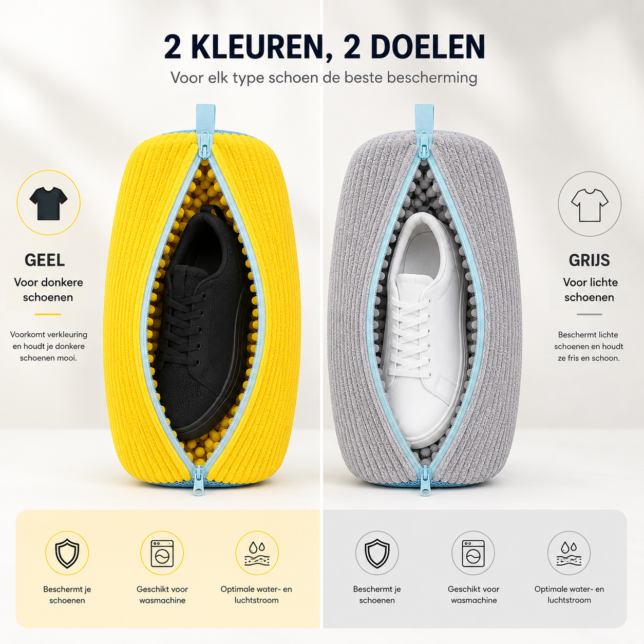 ShoeCleanBag™ – De oplossing voor je schoenen in de wasmachine