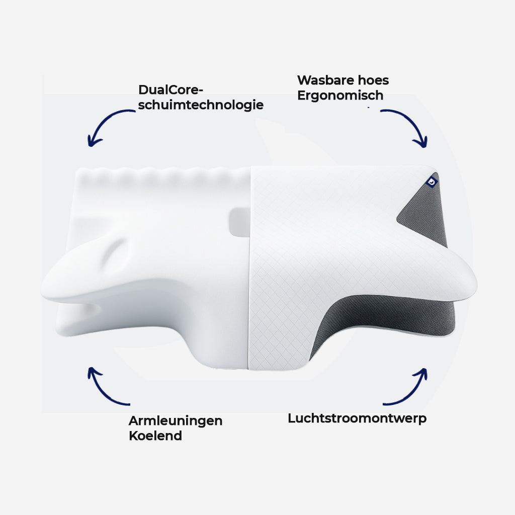 HealtyPillow™ – Ergonomisch Nekkussen voor Diepe Rust en Pijnvrije Ochtenden