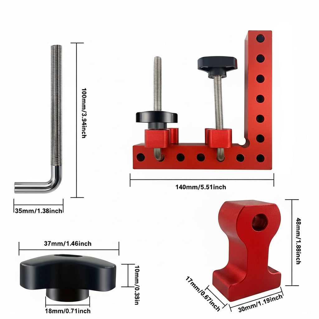 HookMate™ - Perfecte 90° hoeken houtbewerking
