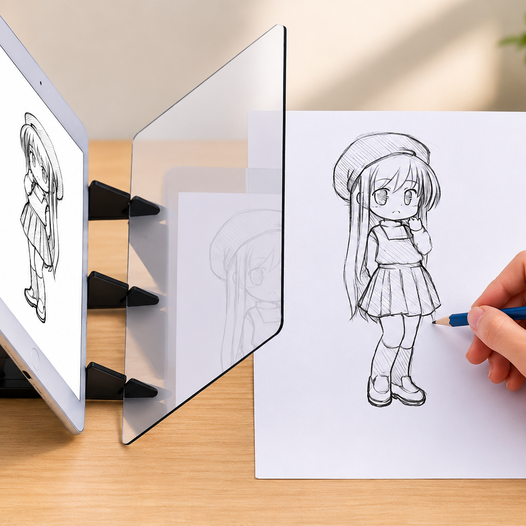 MirrorSketch™ — Teken elke afbeelding moeiteloos na