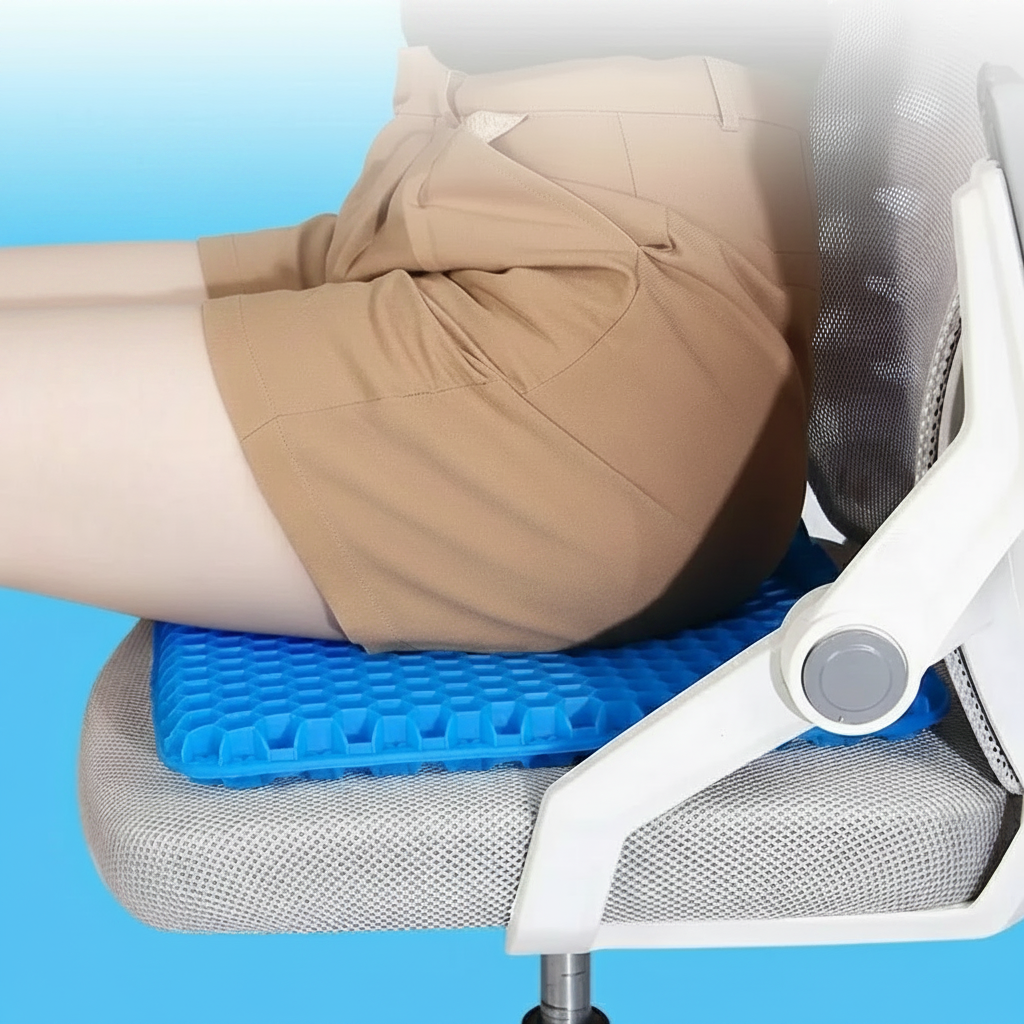 CloudSit Pro™ – Ultiem Comfort Gel Zitkussen voor Pijnvrij Zitten